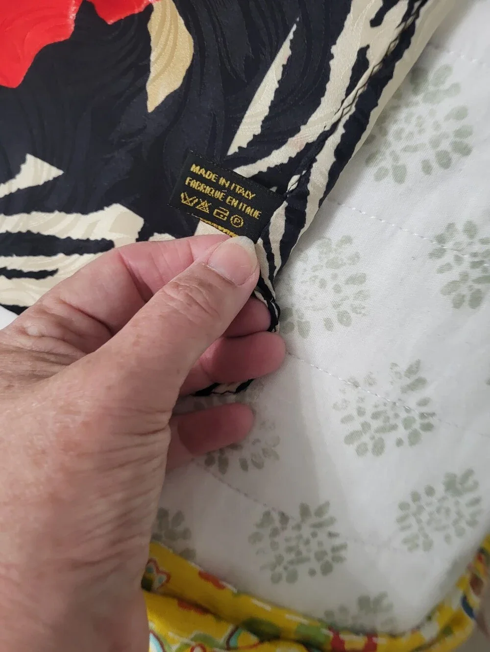 100%  Silk Scarf Zebra Pattern